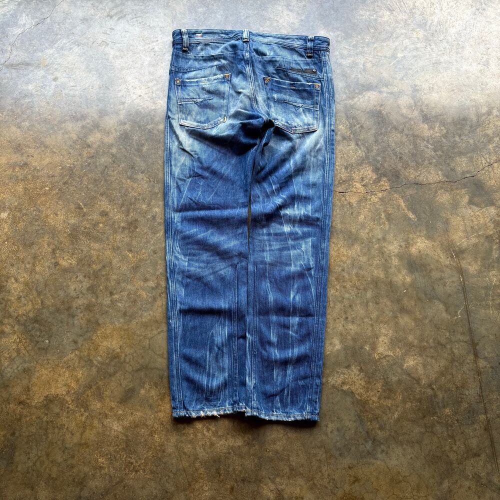 Crazy Diesel Brand Washed Blue Jeans‎